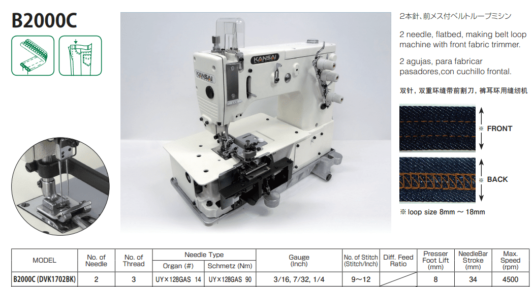 Kansai B2000C – STAR SEWING